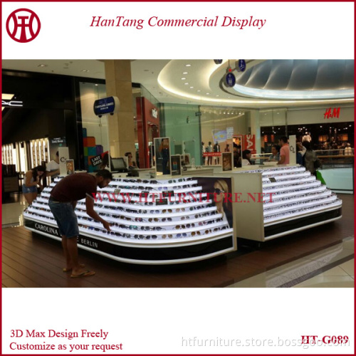 Popular mall eyewear display kiosk for sale